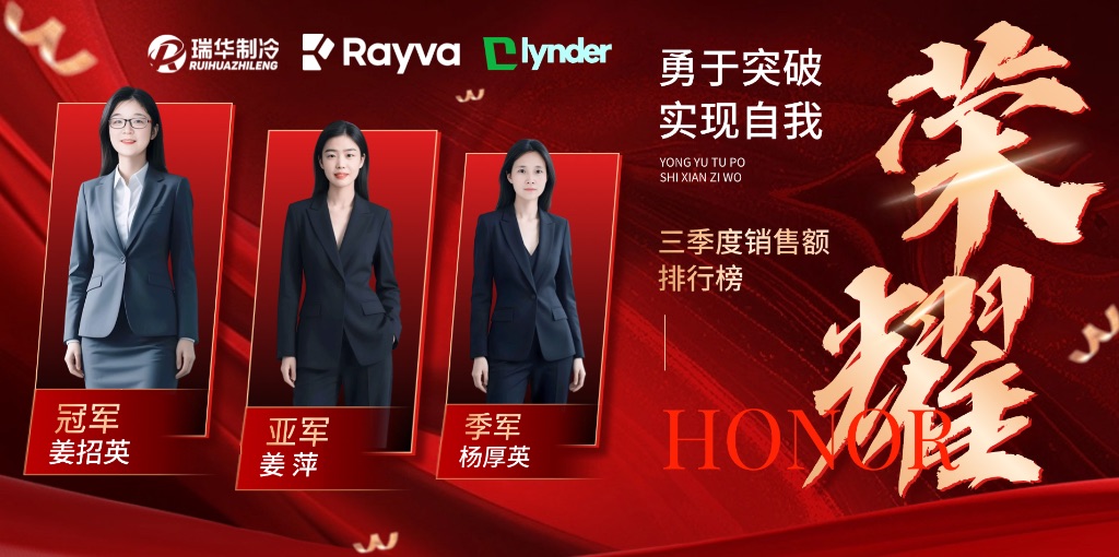 三季度销售冠亚季军