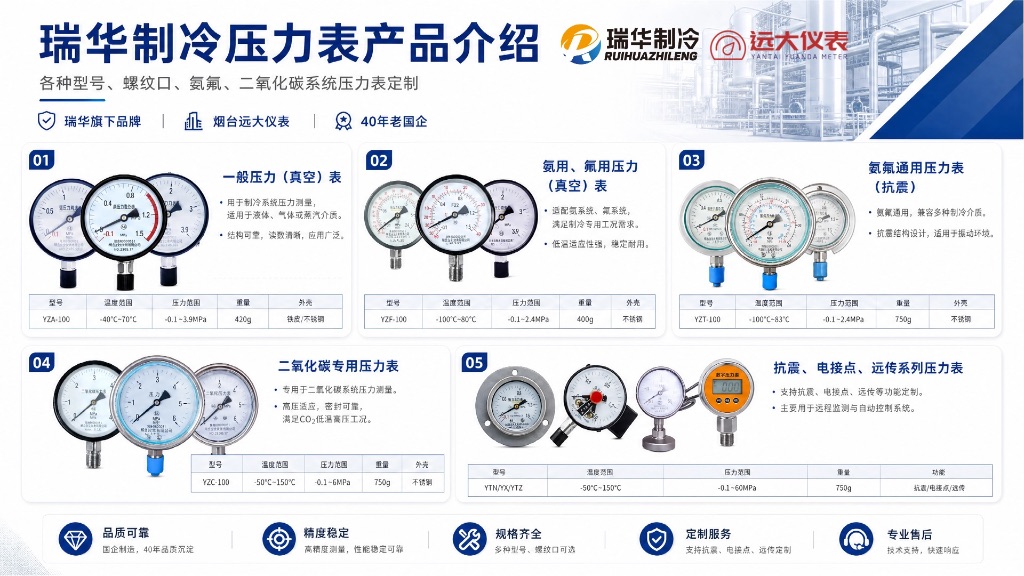 制冷系统压力表