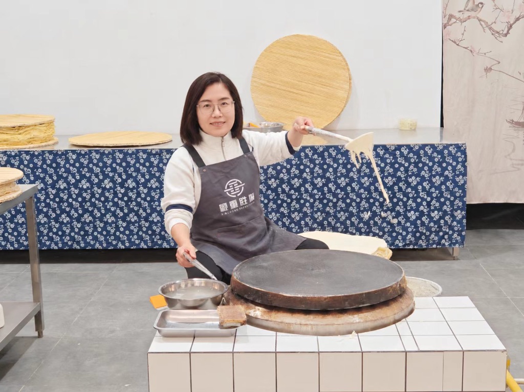 体验手工煎饼